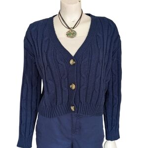 Primark Cable Knit Cardigan Size Medium